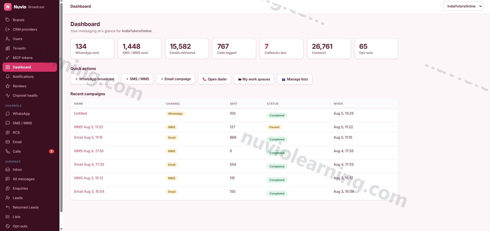 Nuvio Chat — product screen